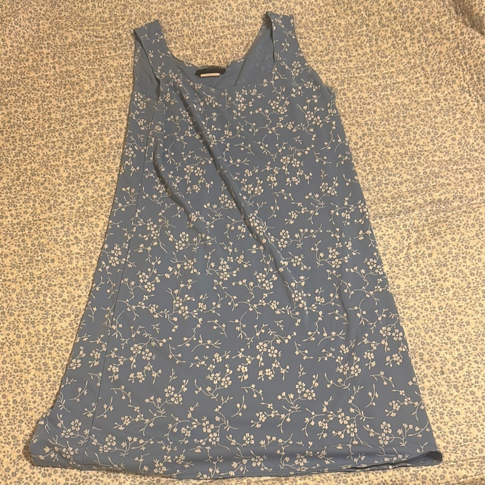 Vintage 90’s Blue Floral Dress